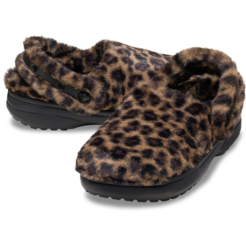 Softa Fur-Lined Clog | Cozy Indoor-Outdoor House Shoe, Leopard