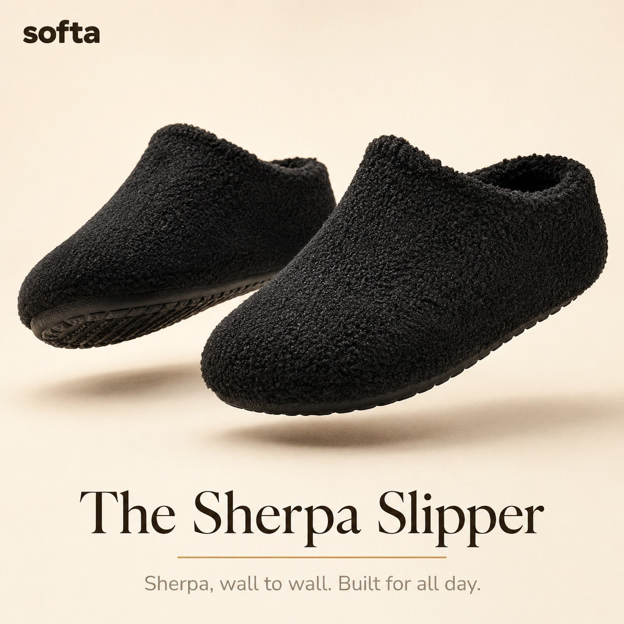 Softa Sherpa Slipper | Plush Fleece-Lined House Slippers